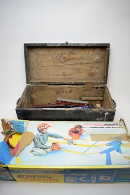 Lot 920 - Hornby Dublo model railway equipment; and Matchbox Superfast car racing set.