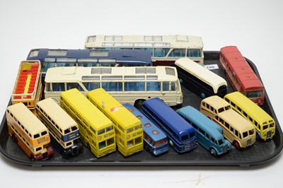Lot 887 - Dinky diecast buses.
