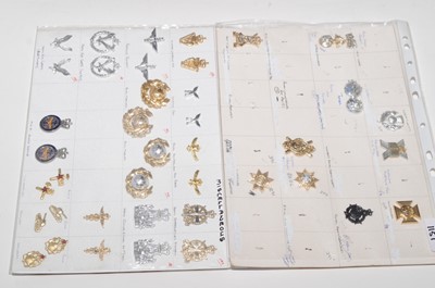 Lot 1151 - A collection of 15 pairs and 9 single collar badges.