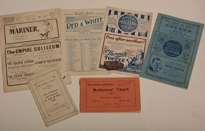 Lot 1068 - Football programmes and ephemera.
