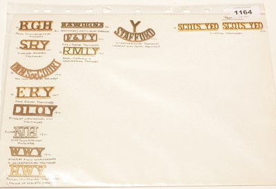 Lot 1164 - A collection of 12 single and 1 pair of metal Yeomanry shoulder titles.