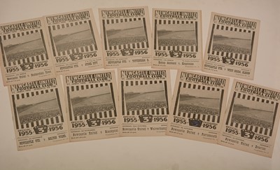 Lot 1074 - Newcastle United football programmes.