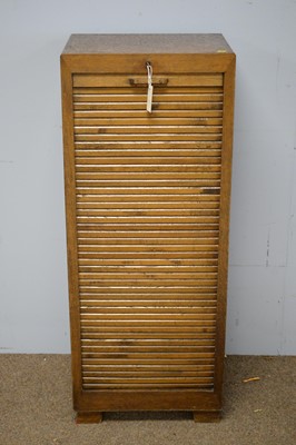 Lot 53 - 1930's oak folio cabinet.
