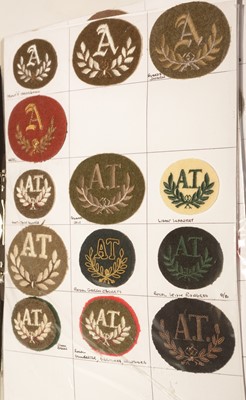 Lot 1244 - A collection of approximately 300 Military cloth trade badges.