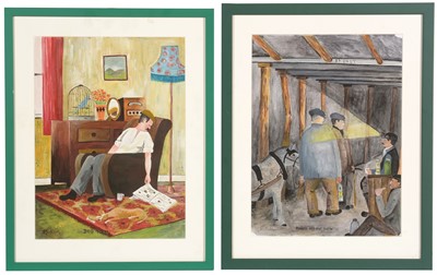 Lot 221 - Alan Dickson - watercolours.