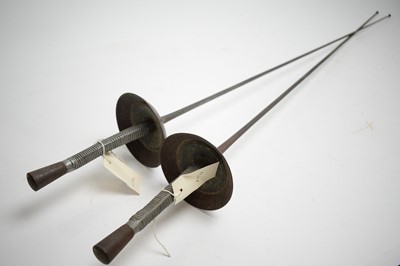 Lot 1266 - A pair of fencing foils.