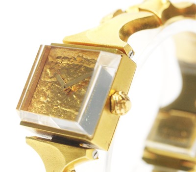 Lot 124 - Lapponia 18ct yellow gold cocktail watch