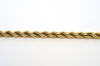Lot 62 - A fine Egyptian 18ct. yellow gold chain necklace.