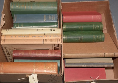 Lot 460 - Two boxes of books, subjects mainly canine interests
