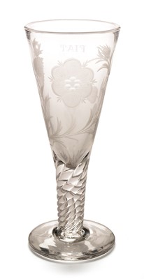 Lot 568 - Jacobite revival 'Fiat' glass