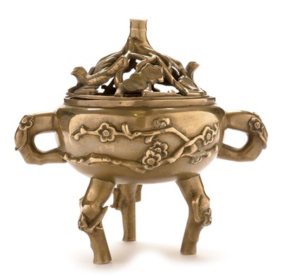 Lot 471 - Chinese brass censer