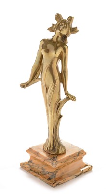 Lot 800 - Art Nouveau bronze nude