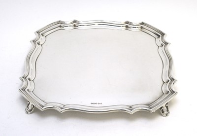 Lot 191 - A George V silver salver.