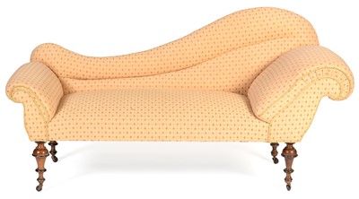 Lot 906 - Late Victorian chaise longue