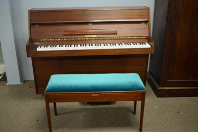 Lot 69 - Alderson & Brentnall Ltd. piano; and a duet piano stool.