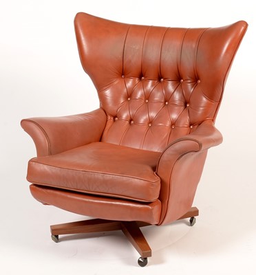 Lot 845 - G-Plan: a Model 6250 Blofeld swivel chair.