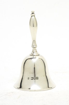 Lot 212 - An Edwardian silver table bell.