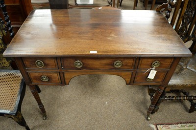 Lot 112 - 19th C mahogany writing table.