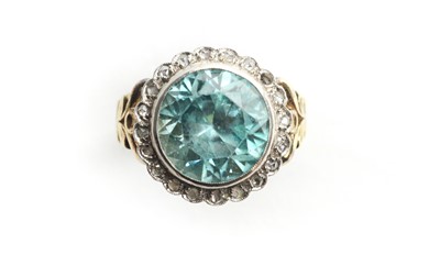 Lot 18 - A 19th Century zircon and diamond cluster ring