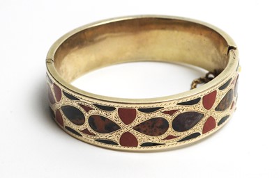 Lot 20 - A Victorian Scottish hardstone bangle
