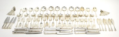 Lot 186 - A suite of Elizabeth II silver cutlery.