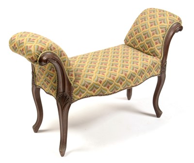 Lot 863 - Victorian mahogany window seat