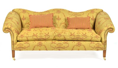 Lot 870 - Pair of Queen Anne style sofas