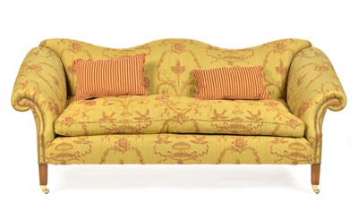 Lot 870 - Pair of Queen Anne style sofas