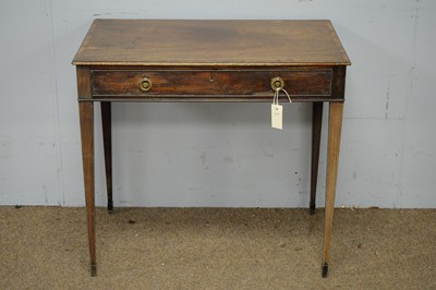 Lot 29 - George III mahogany side table