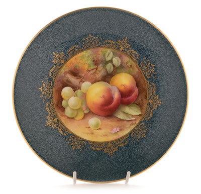 Lot 530 - Royal Worcester Fruit painted plate by Price