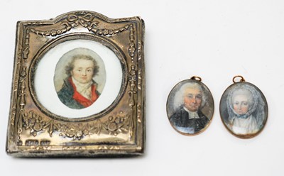 Lot 274 - Continental School and British School, 18th Century - miniatures