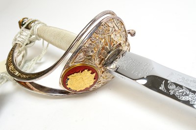 Lot 1058 - A Wilkinson Sword royal commemorative sword.
