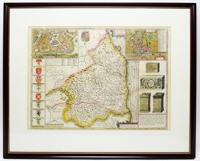 Lot 254 - John Speede - coloured engraving