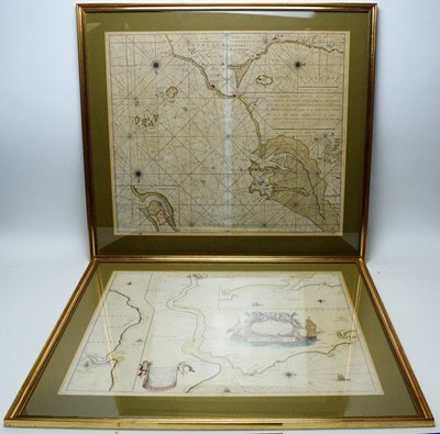 Lot 256 - Gerard Van Keulen and Capt G. Collins - coloured engravings