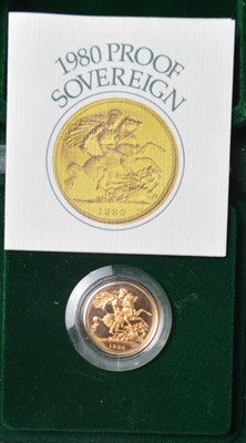 Lot 229 - Queen Elizabeth II gold proof sovereign, 1980,...