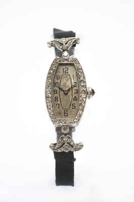Lot 161 - Diamond cocktail watch