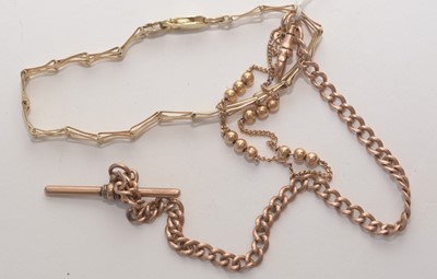 Lot 154 - Three gold bracelets