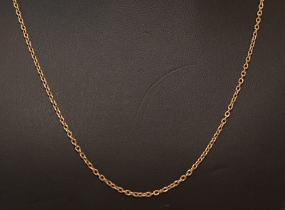 Lot 159 - 18ct yellow gold chain necklace