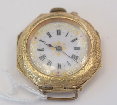 Lot 164 - 18ct yellow gold watch