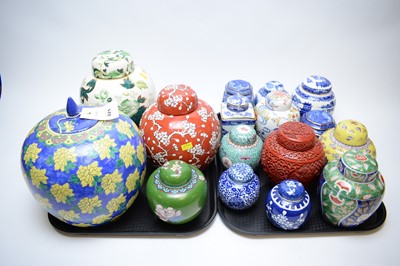 Lot 221 - A quantity of ginger jars