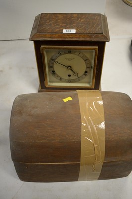 Lot 423 - Garrard & Co. mantel clock; and a Mahjong set.
