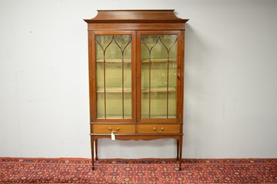 Lot 34 - Edwardian display cabinet.
