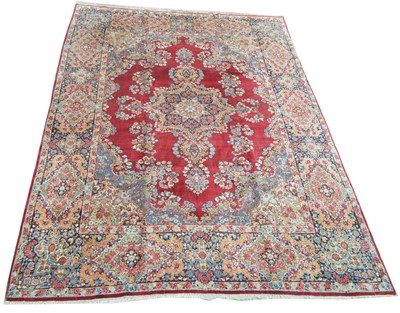 Lot 351 - Kirman carpet
