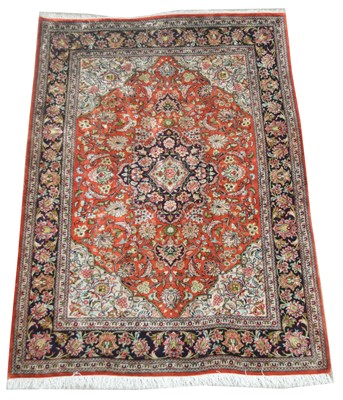 Lot 734 - Silk Qum rug