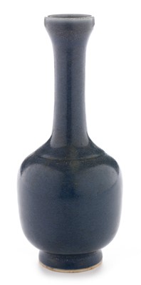 Lot 456 - Chinese blue monochrome bottle vase