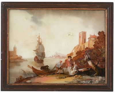 Lot 814 - 18th C Continental European School - oil.