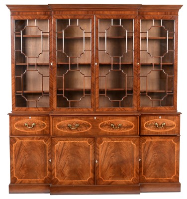 Lot 911 - N.H Chapmans secretaire bookcase