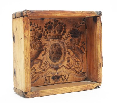 Lot 563 - Wooden cake mould.