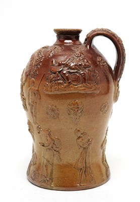 Lot 513 - 19th Century saltglazed stoneware Whisky bottle