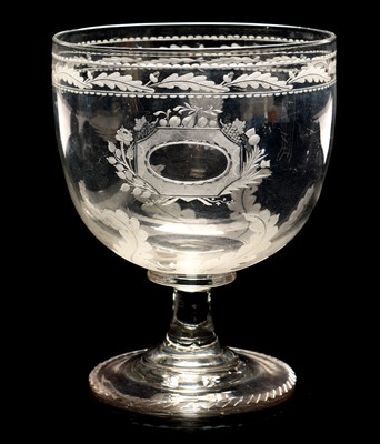 Lot 582 - Large glass rummer